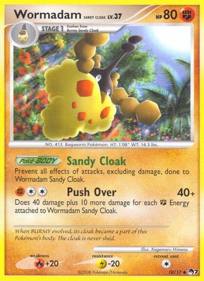 Wormadam Sandy Cloak POP Series 7 Pokemon card