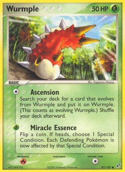 Wurmple Deoxys Pokemon card