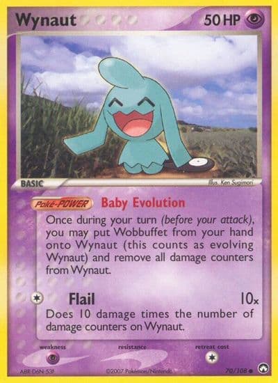 Wynaut Power Keepers Pokemon card
