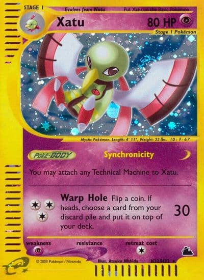 Xatu (H32) Skyridge Pokemon card