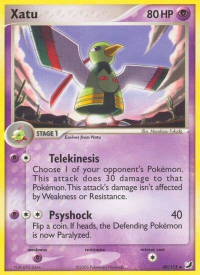 Xatu Unseen Forces Pokemon card