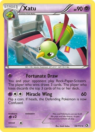 Xatu Legendary Treasures Pokemon card