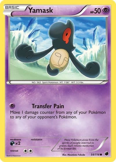 Yamask (54) Plasma Freeze Pokemon card