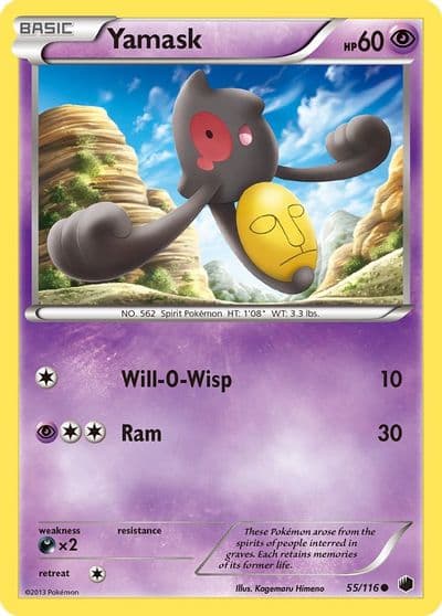 Yamask (55) Plasma Freeze Pokemon card