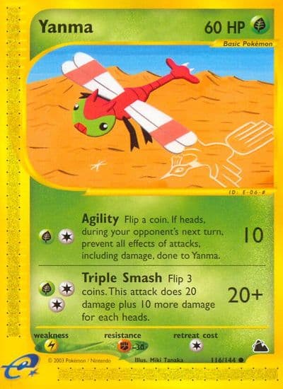 Yanma Skyridge Pokemon card