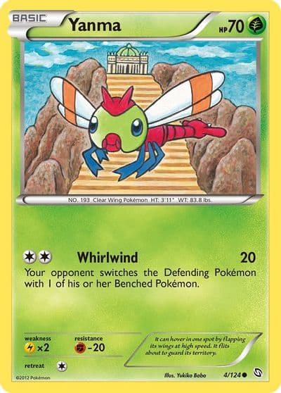 Yanma Dragons Exalted Pokemon card