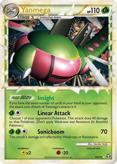 Yanmega (Prime) Triumphant Pokemon card