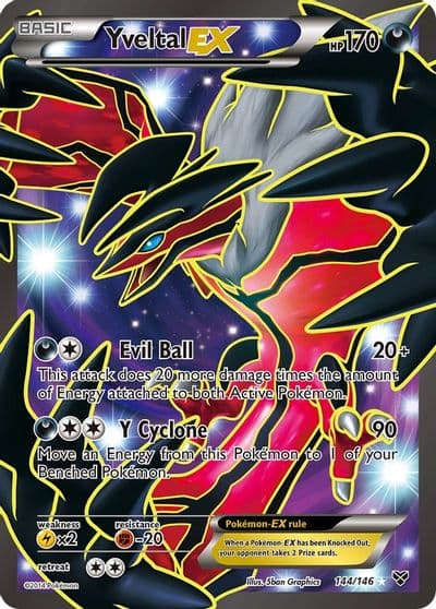 Yveltal EX (144 Full Art) XY Base Set Pokemon card