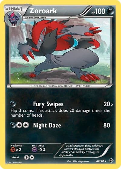 Zoroark Emerging Powers Pokemon card
