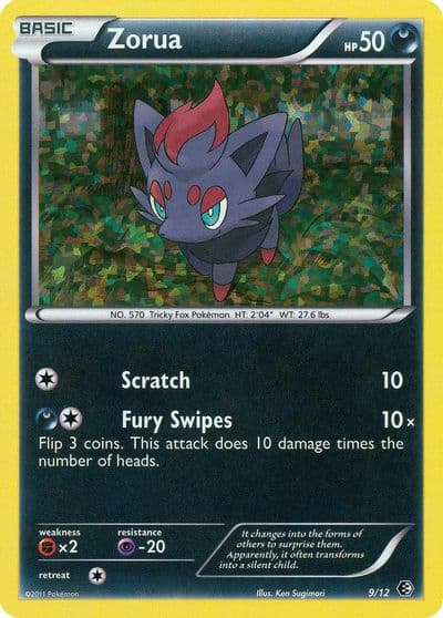 Zorua McDonald's Promos 2011 Pokemon card