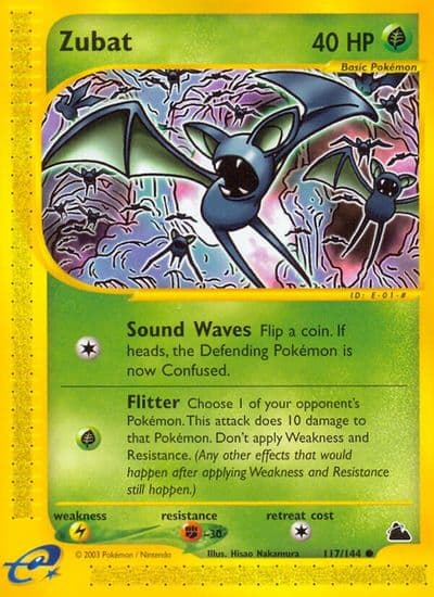 Zubat (117) Skyridge Pokemon card