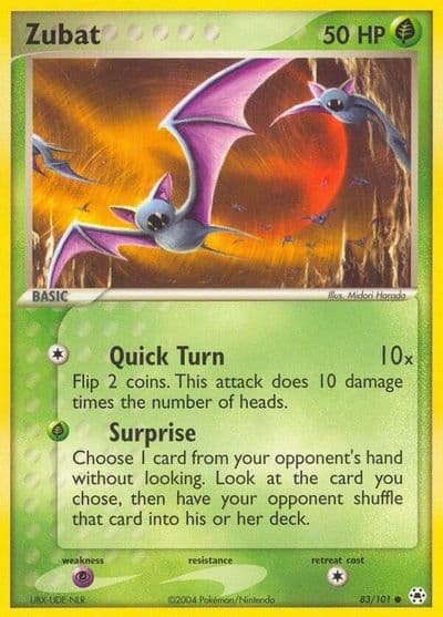 Zubat Hidden Legends Pokemon card