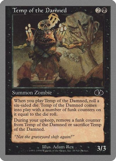 Temp of the Damned Unglued Magic card