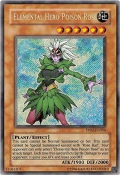 Elemental Hero Poison Rose Secret Rare Premium Pack 2 Yu-Gi-Oh! card