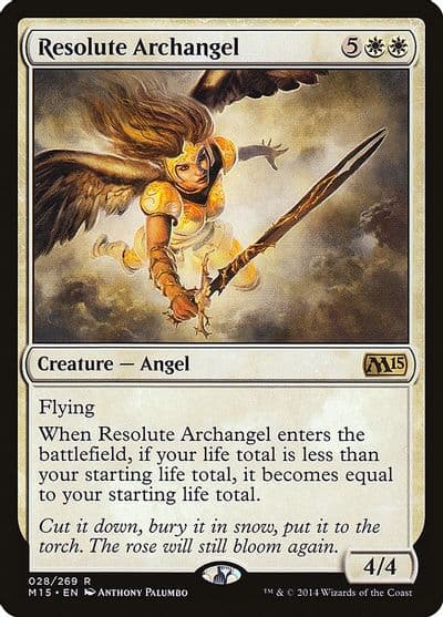 Resolute Archangel Magic 2015 (M15) Magic card