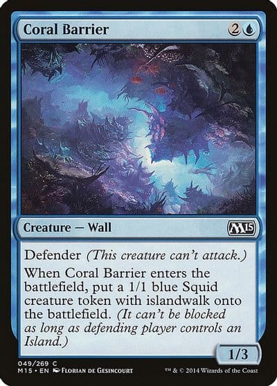 Coral Barrier Magic 2015 (M15) Magic card