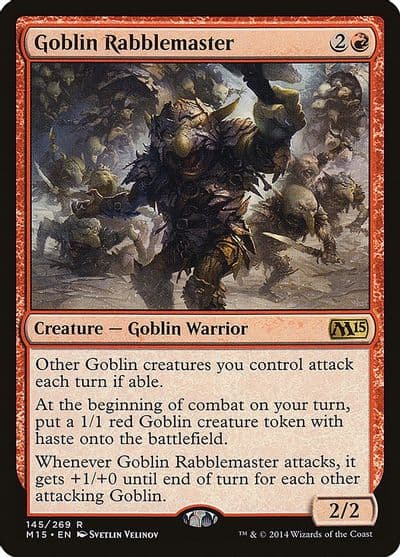 Goblin Rabblemaster Magic 2015 (M15) Magic card