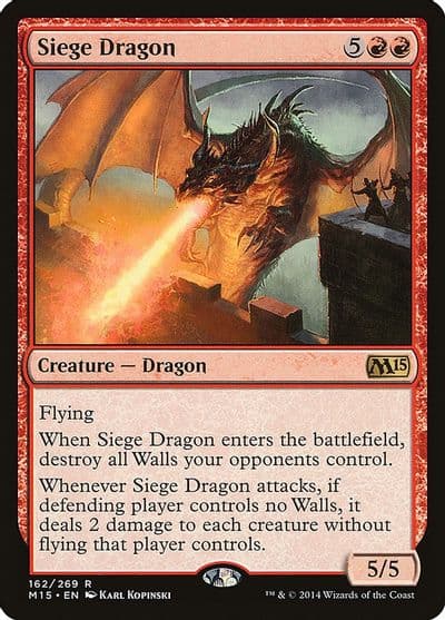 Siege Dragon Magic 2015 (M15) Magic card
