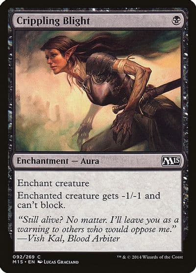 Crippling Blight Magic 2015 (M15) Magic card