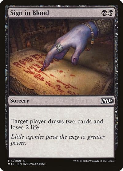 Sign in Blood Magic 2015 (M15) Magic card