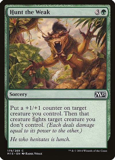 Hunt the Weak Magic 2015 (M15) Magic card