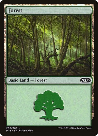 Forest 266 Magic 2015 (M15) Magic card