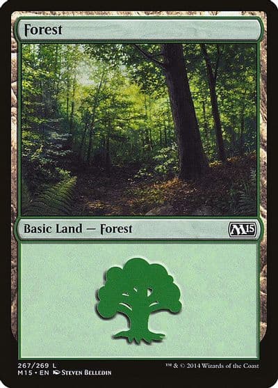 Forest 267 Magic 2015 (M15) Magic card