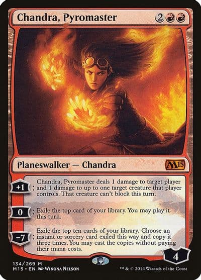 Chandra Pyromaster Magic 2015 (M15) Magic card