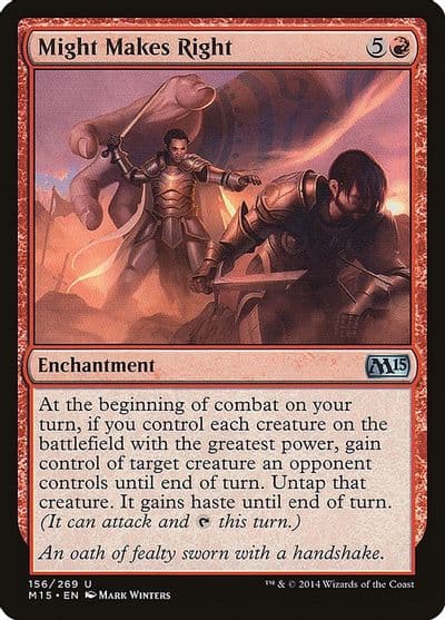 Might Makes Right Magic 2015 (M15) Magic card