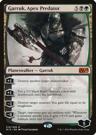 Garruk Apex Predator Magic 2015 (M15) Magic card