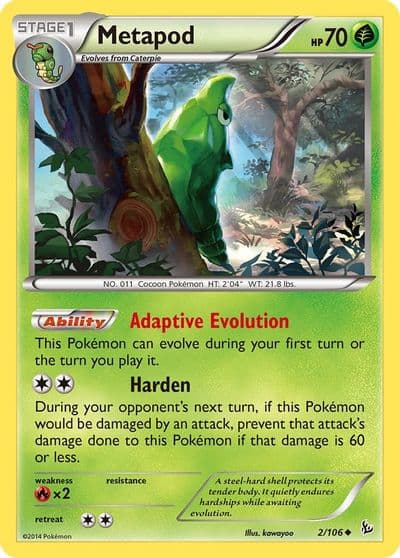 Metapod XY - Flashfire Pokemon card