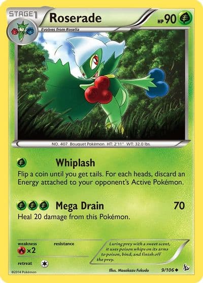 Roserade XY - Flashfire Pokemon card