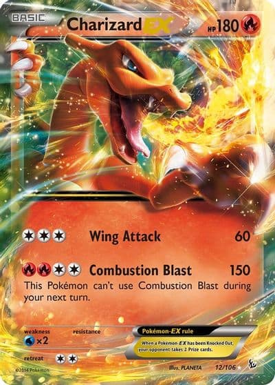 Charizard EX (12) XY - Flashfire Pokemon card