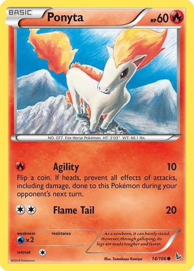 Ponyta XY - Flashfire Pokemon card