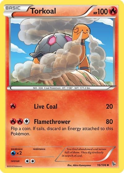 Torkoal XY - Flashfire Pokemon card