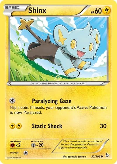 Shinx XY - Flashfire Pokemon card