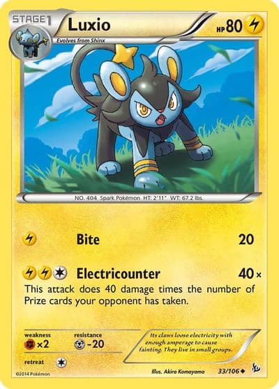 Luxio XY - Flashfire Pokemon card
