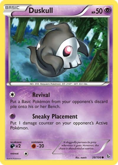 Duskull XY - Flashfire Pokemon card