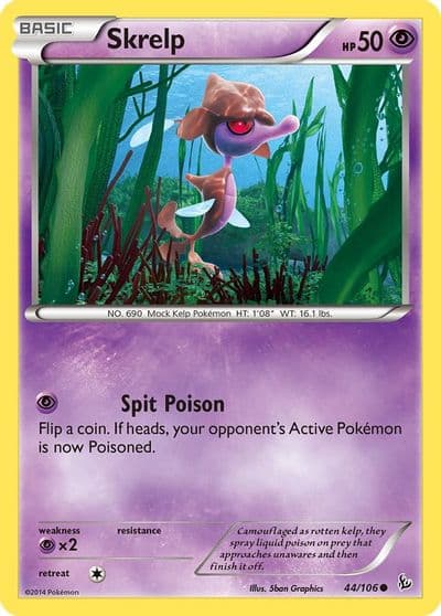 Skrelp XY - Flashfire Pokemon card
