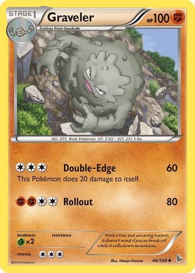 Graveler XY - Flashfire Pokemon card