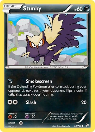 Stunky (53) XY - Flashfire Pokemon card