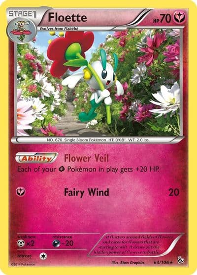 Floette (64) XY - Flashfire Pokemon card