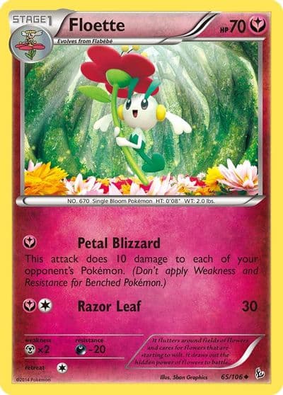 Floette (65) XY - Flashfire Pokemon card