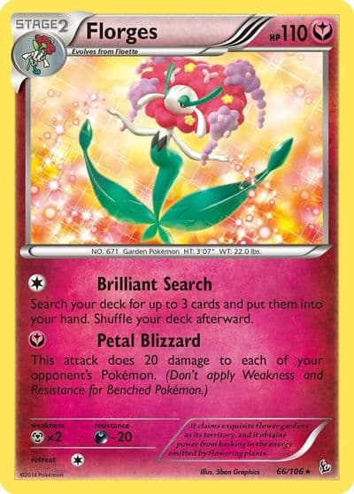 Florges XY - Flashfire Pokemon card