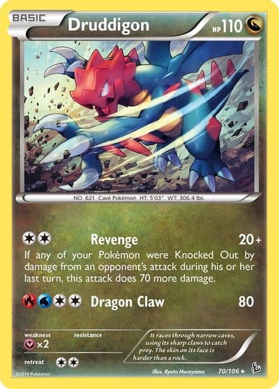 Druddigon XY - Flashfire Pokemon card