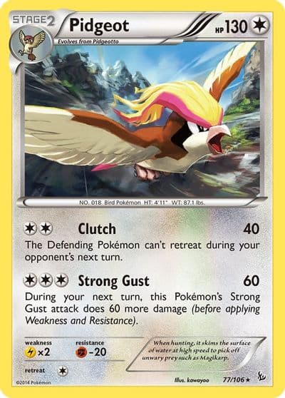 Pidgeot XY - Flashfire Pokemon card