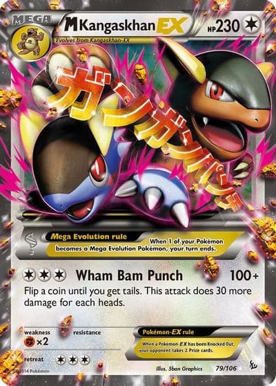 M Kangaskhan EX XY - Flashfire Pokemon card