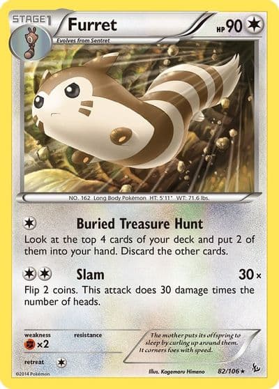 Furret XY - Flashfire Pokemon card