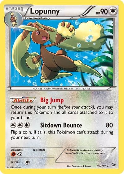Lopunny XY - Flashfire Pokemon card