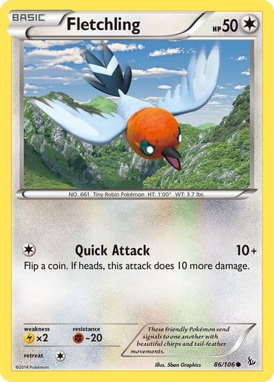 Fletchling XY - Flashfire Pokemon card